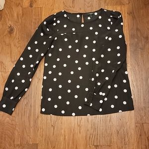 Polk a dotted Jcrew top